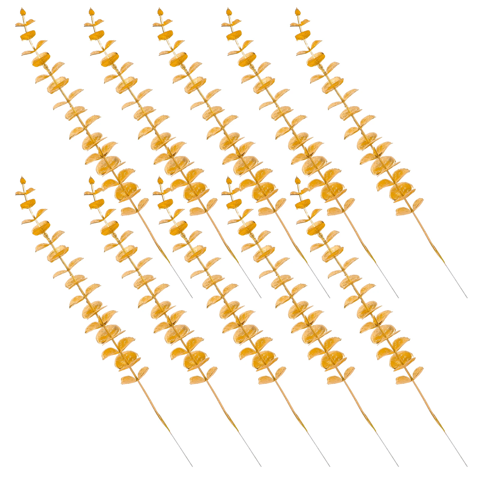 

10 Pcs Cake Topper Picks Cupcake Decorations Birthday Supplies Foam Plastic Wire Arrangement Accessories Food Insert Bright