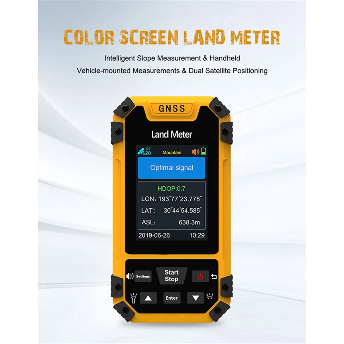 A002 GNSS Land Meter Color Screen Professional Surveying Machine Area Measurement Land Measure Meter for Agriculture