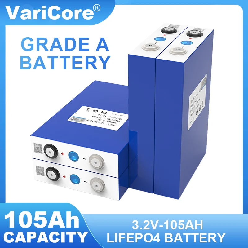 4pcs VariCore 3.2V 320Ah 280Ah 105Ah LiFePO4 battery 3C Lithium iron phosphate battery for 4S 12V 24V Golf Cart Yacht solar RV