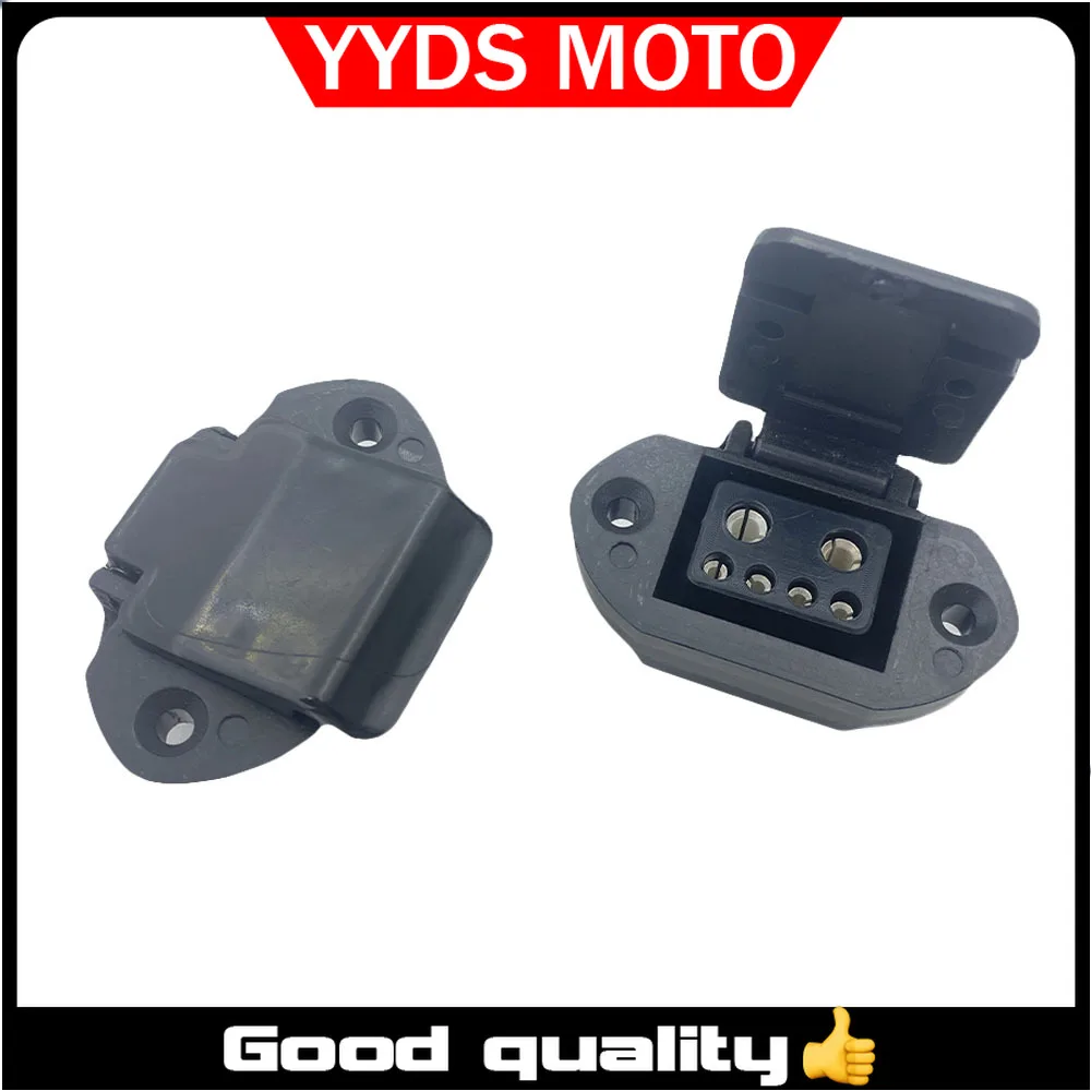 【Good quality】Power Connector/2+4 Power Cord Plug Socket Battery Charging Connector for Ecooter E2 E2Max Original Accessories