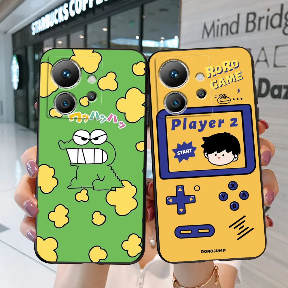 Case For INFINIX ZERO ULTRA 5G X6820 Silicon Phone Back Cover black tpu case cartoon car funny image 2