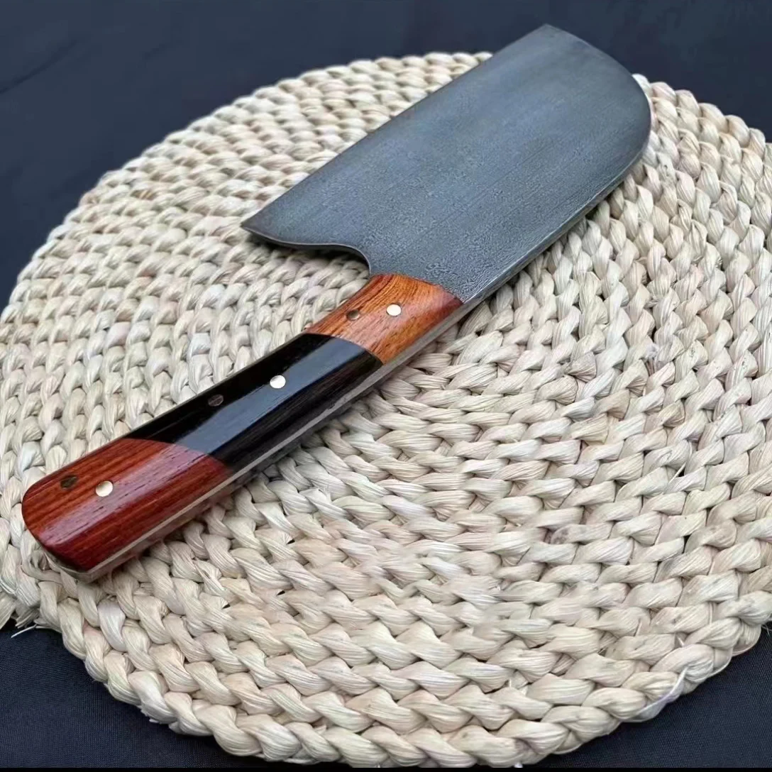 Husa Knife Handmade Damascus Steel Blade Chefs Cleaver Chopper Slicing Machete Hatchet Kitchen Knives Meat And Poultry Tools