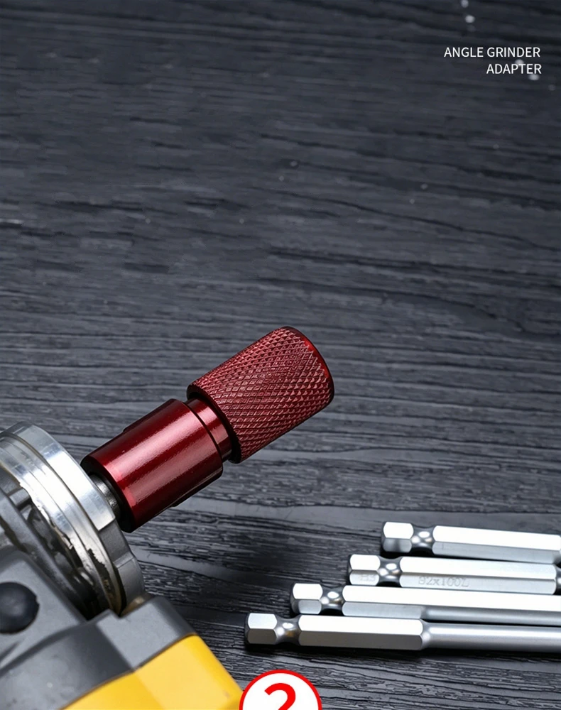 Schnellwechsel-Bithalter für Schlagschrauber, Winkelschleifer, Elektrobohrer-Adapter, Parkside Antrieb, Schlagschrauber, Schnellverschluss-Sechskant-Zubehör – Detail 4