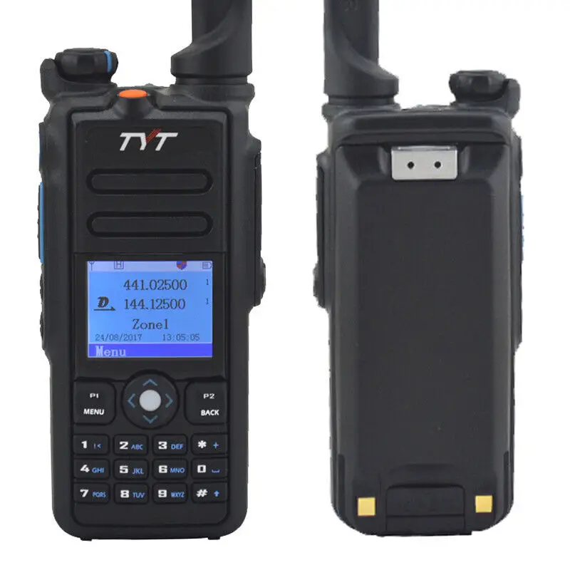 MD-2017 TYT IP65 5W Original 2pcs, Radio dua arah Digital portabel DMR Dual Band tahan air