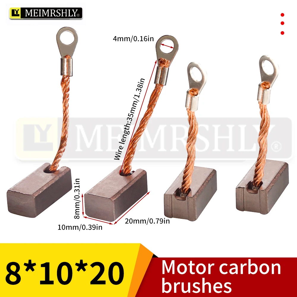 

Carbon brush assembly for walking motor