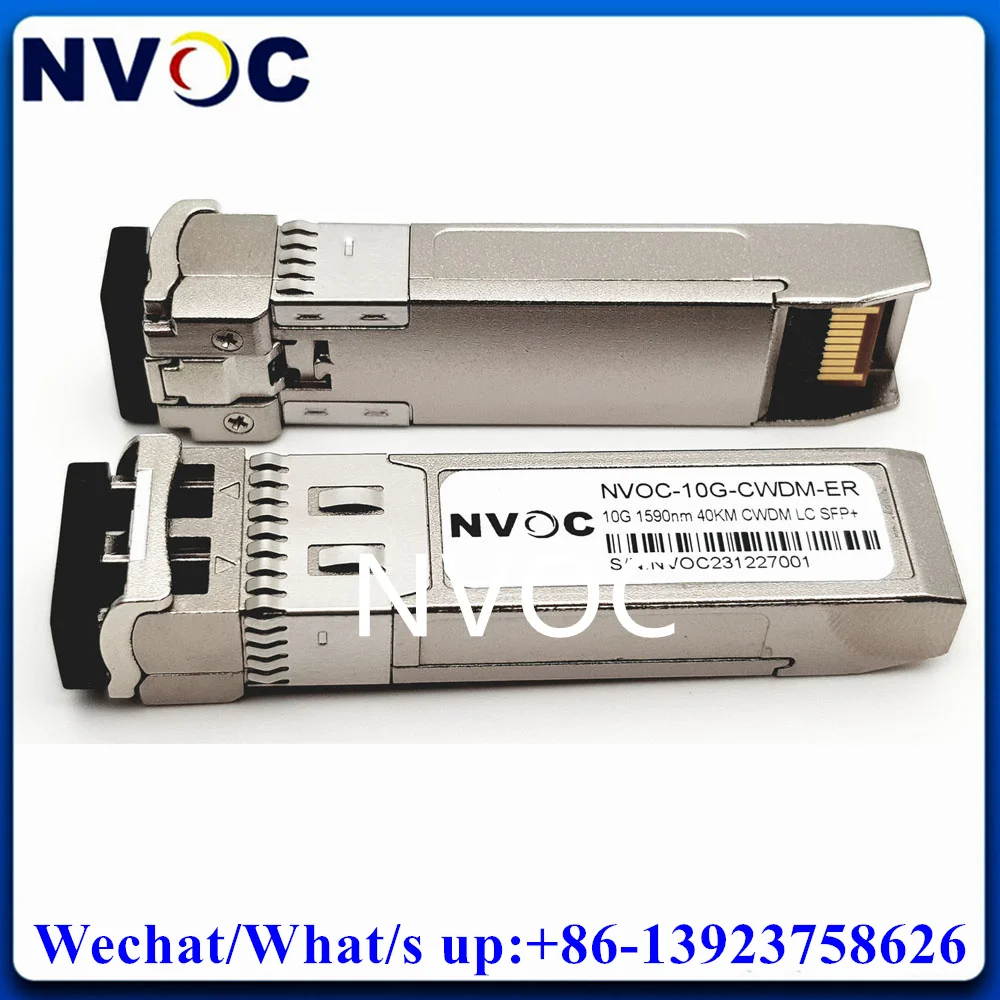 

2Pcs 10GBASE CWDM SFP+ Transceiver,10G 40KM 1590nm Duplex LC 40KM Module For D-Link /Cisco/Mikrotik/Huawei/HP/Broadcade Switch