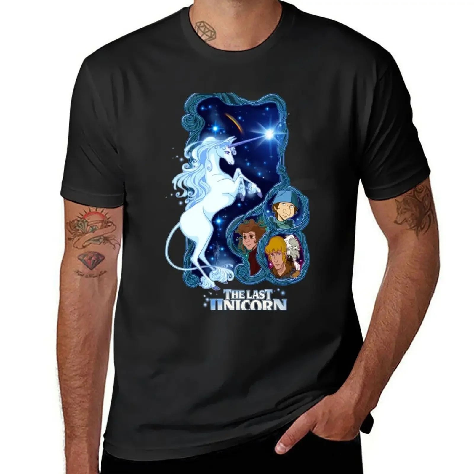 The last Unicorn T-Shirt blacks plus size tops man clothes t shirts for men