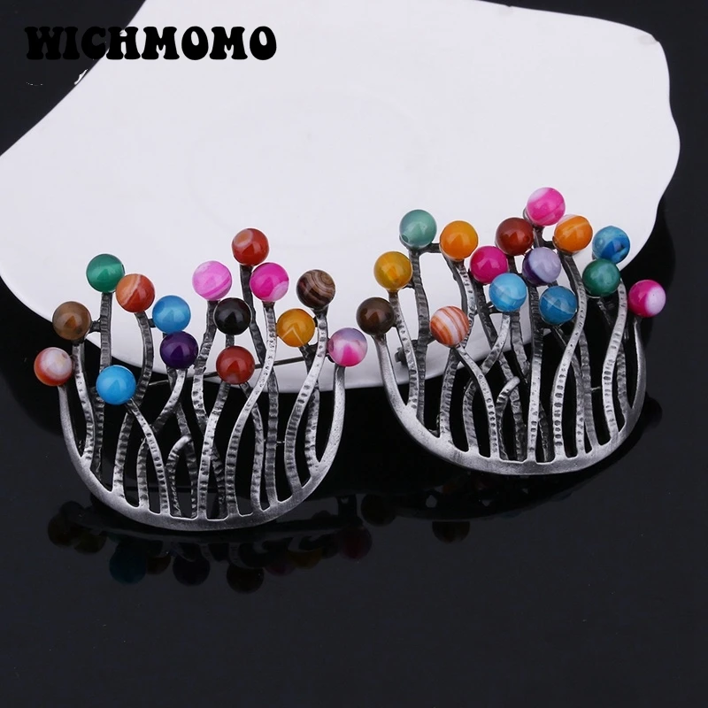 

New Fashion Beautiful Coral Brooch Zinc Alloy and Pearl Brooches Chain Scarves Buckle Accessories for Women Party Gifts