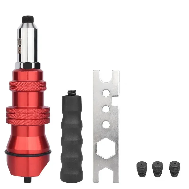 2.4mm-4.8mm Cordless Riveting Tool Rivet Nut Gun Insert Nut Pull Rivet Tool Riveter Guns Drill Adapter Electric Rivet Gun