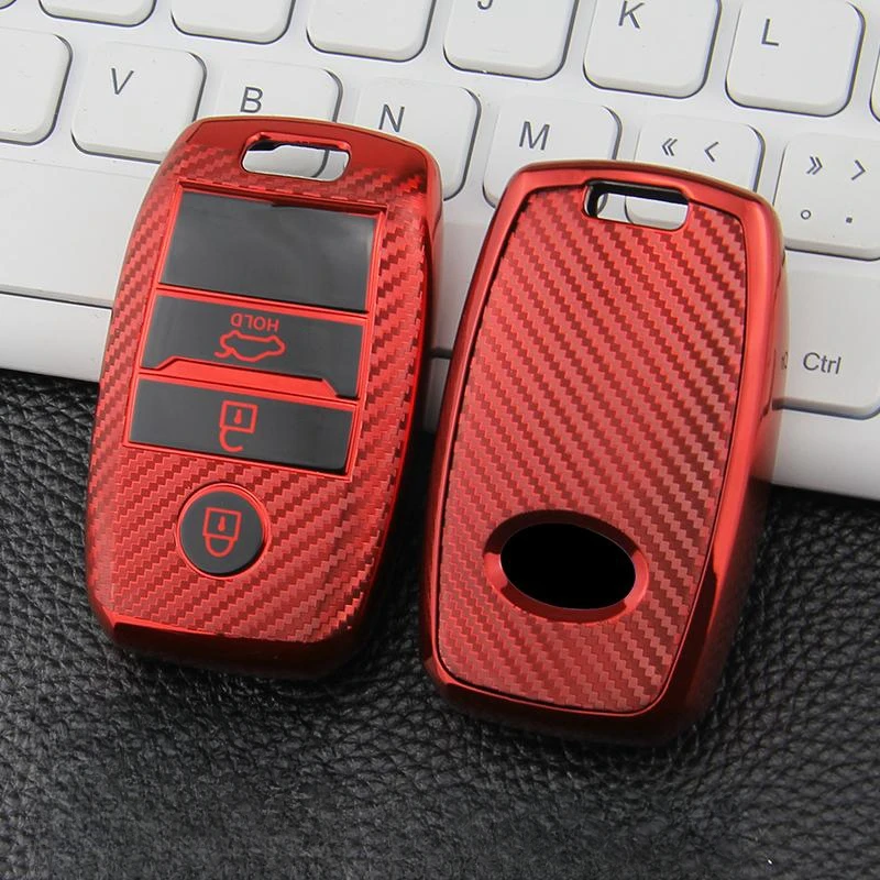 For Kia Rio Sorento Cerato Forte K2 K4 Stonic Carnival Niro Picanto Elantra Verna Sportage Car Key Case Cover TPU Accessories