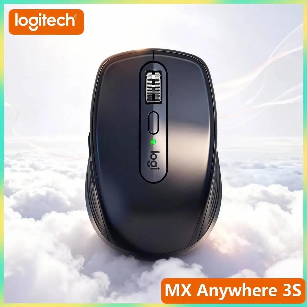Precision MX Anywhere 3S - 8K DPI Darkfield, Silent Click, Multi-OS, Ideal for Outdoor Auto Event & Field Task