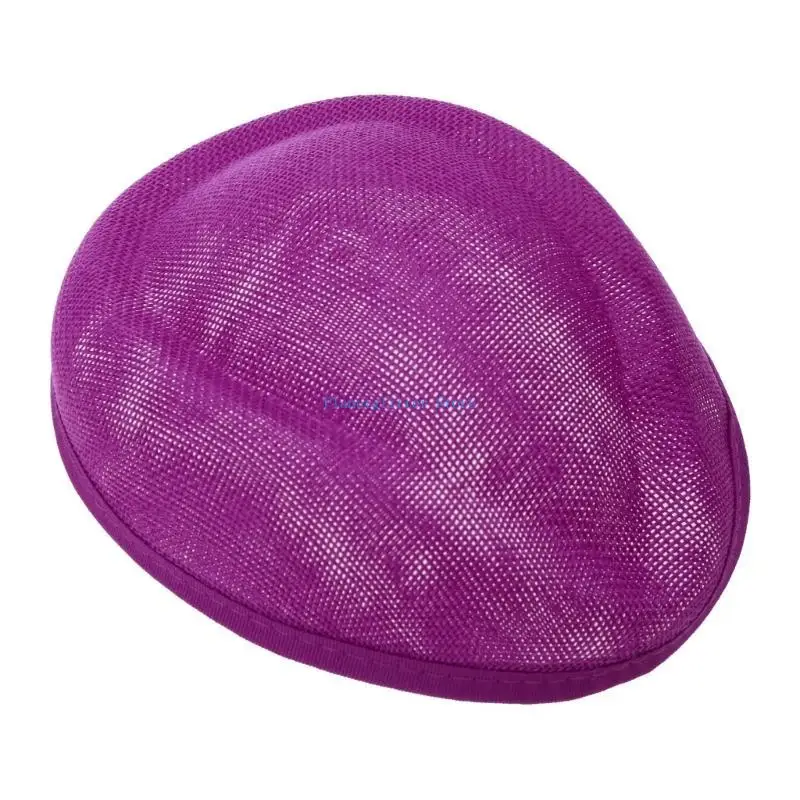 

652B Elegant Fascinator Hat Base Flight Attendant Hat for Cocktail Tea Party Headwear