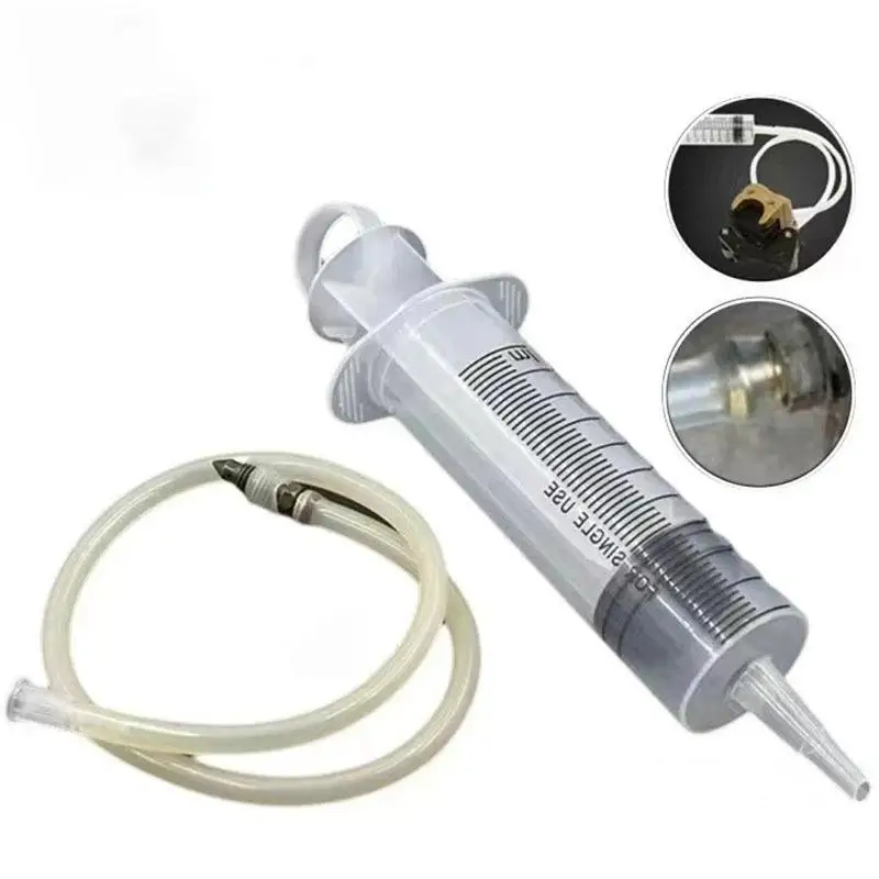 Easy To Carry Universal Motorcycle Brake Bleed Kit Caliper Gas Bleed Syringe with Compact Hose for Motorbike Road Trip Use