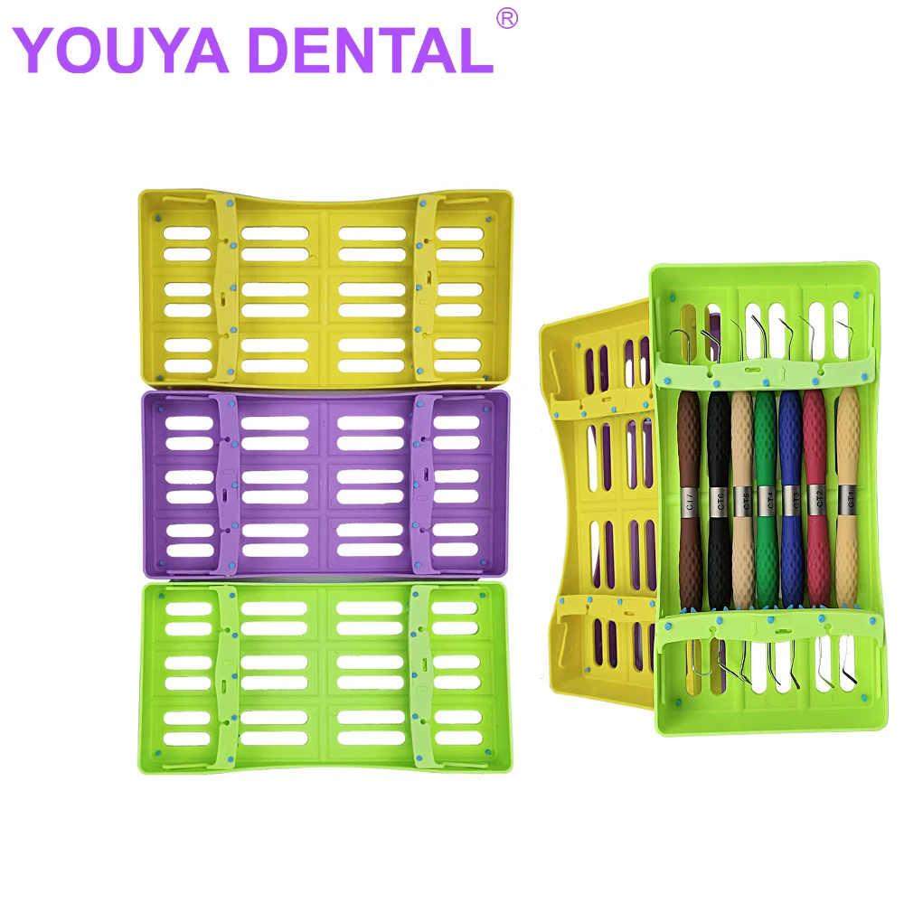 

Полка для стерилизации зубов, коробка для стерилизации боров для композитной смолы, шпатель для розлива, набор для коррекции эстетики, стоматолог с 7 отверстиями