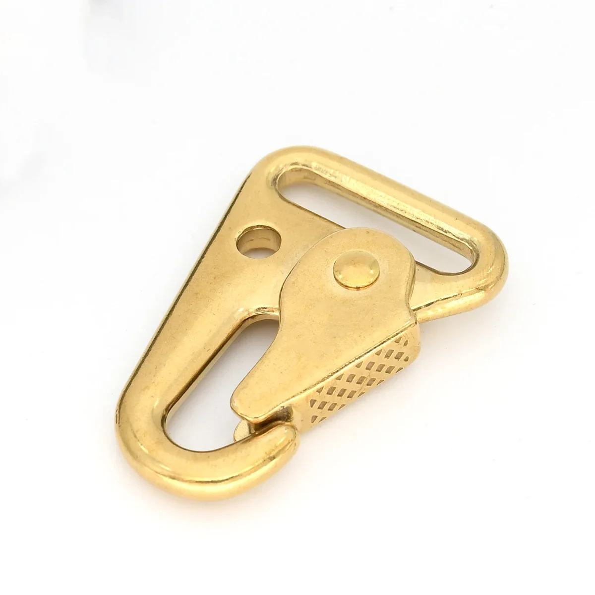 Solid Brass Carabiner Snap Hook Hawl Shape Clasp Buckle Trigger Clip for Backpack Bag Strap Parts Pet Leash Accessories