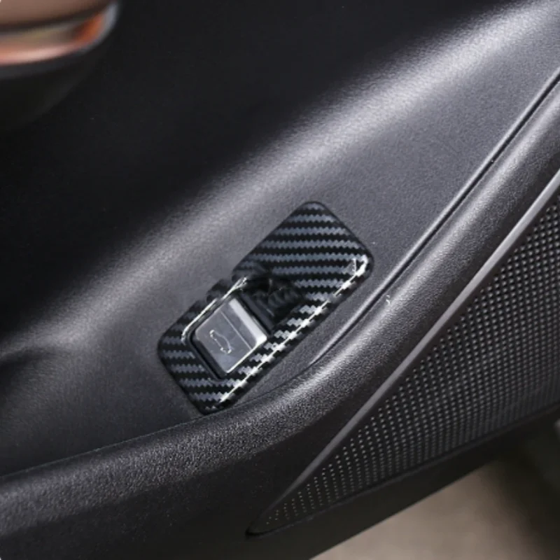 

Задний багажник из углеродного волокна, накладка на переключатель хвостовой двери, автомобильные аксессуары для интерьера для BYD HAN DM-i EV 2020-2024