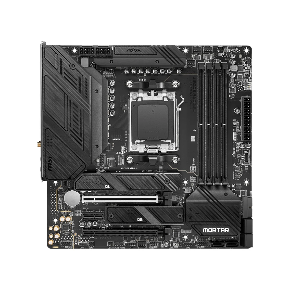 Imagem -04 - Msi-mag B650m Placa-mãe Mortar Wifi Soquete de Suporte Am5 Ryzen 7800x3d Ryzen 7700x Cpu 8700g Chipconjunto Amd B650 4xddr5matx