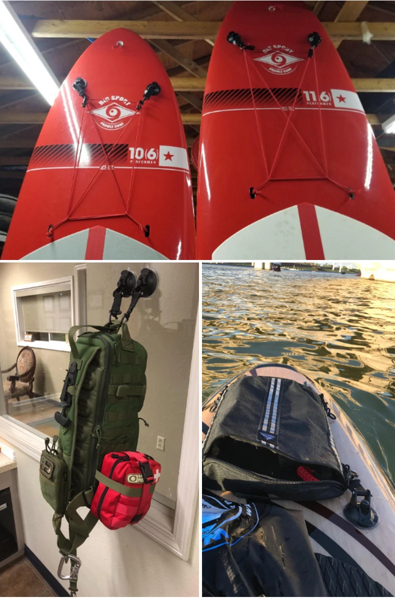4 Stück starke Auto-Saugnapf-Anker, Outdoor-Zelte-Befestigungshaken, robuste Spannvorrichtung für Camping, Markisen, Planen, Karabiner-Zubehör – Detail 9