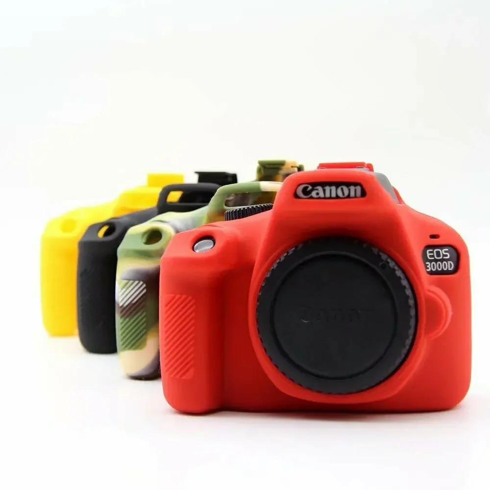 Juste de protection en caoutchouc souple pour appareil photo, étui en silicone, peau de protection pour IL EOS, 3000D, 4000D, Rebel T100