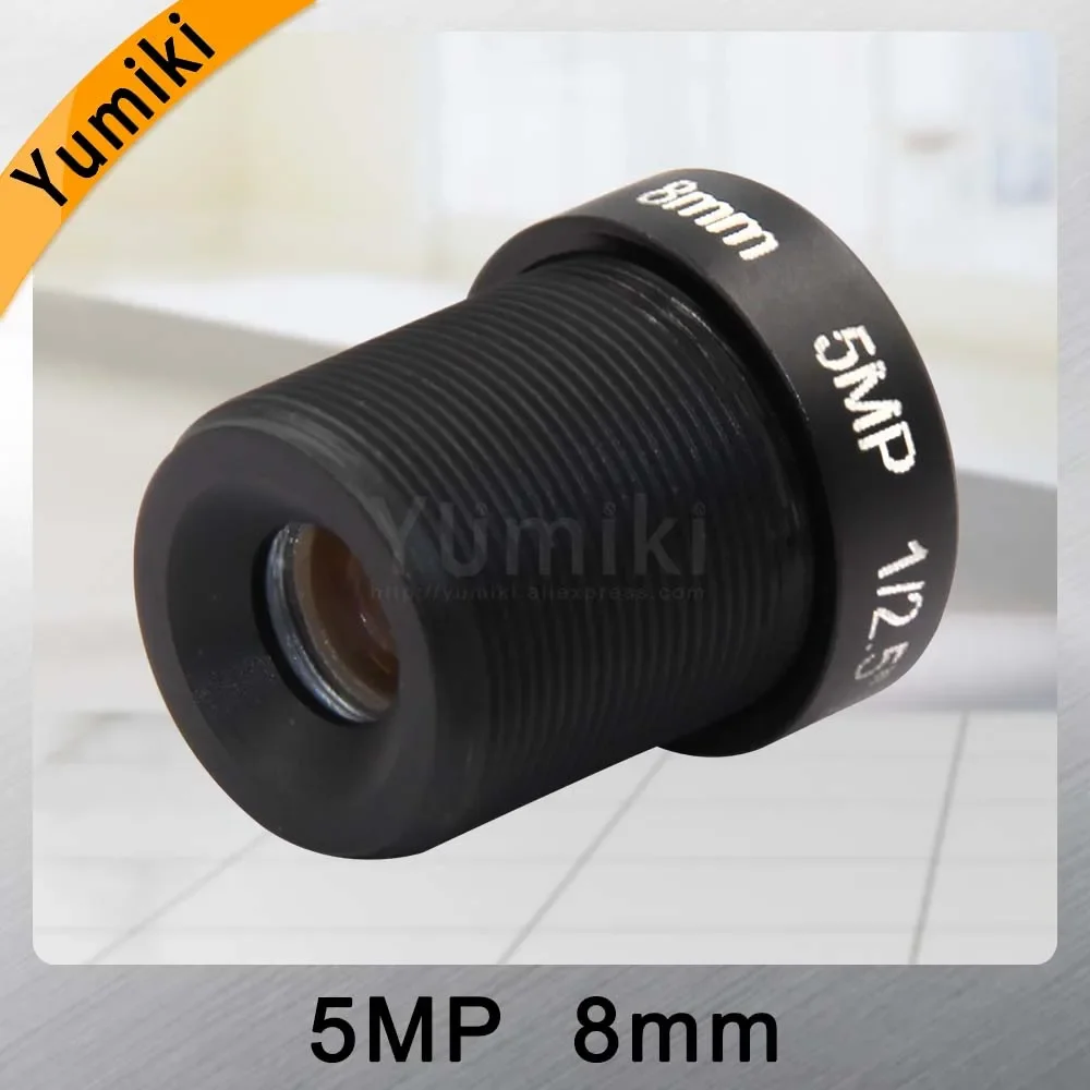 Yumiki 5.0 Megpixel M12 MTV 8mm 5MP HD CCTV Camera Lens IR di Sicurezza HD Obiettivo Della Fotocamera Diaframma Fisso