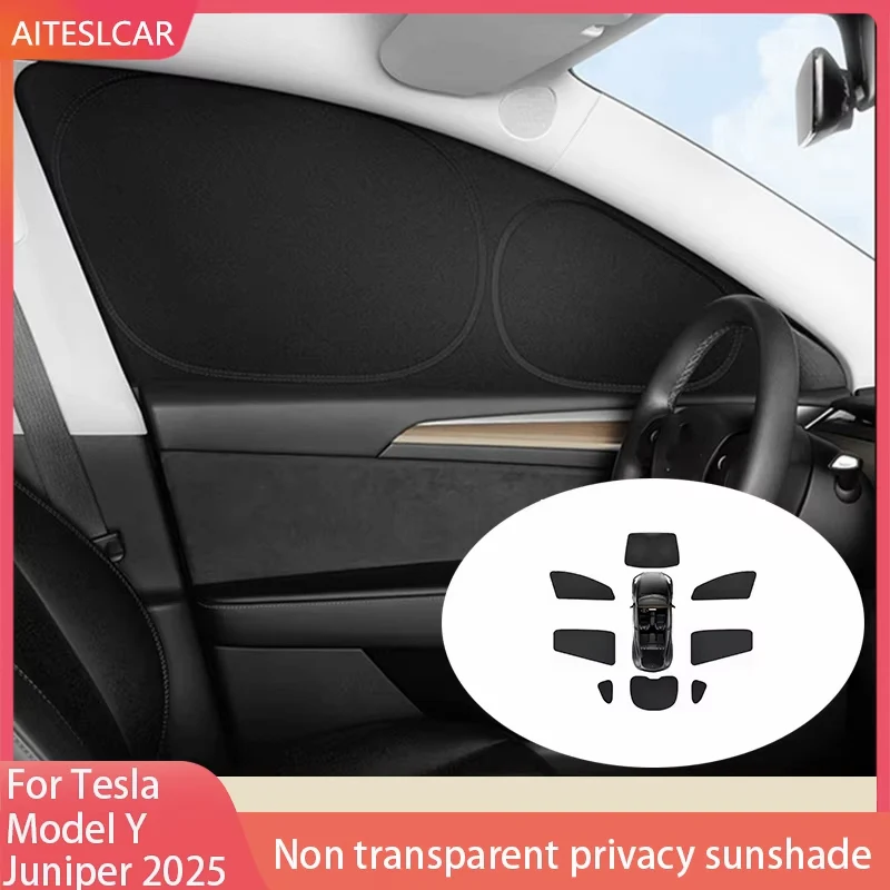 

Автомобильный солнцезащитный козырек для Tesla Model Y Juniper 2025, солнцезащитный козырек на лобовое стекло, защита переднего бокового окна, конфиденциальность, слепая затенение