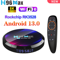 H96 Max RK3528 Android 13 Smart TV Box 4G 32G 64G 5G Dual Wifi6 4K 8K BT Google Voice Media Player Set Top Box TVBOX