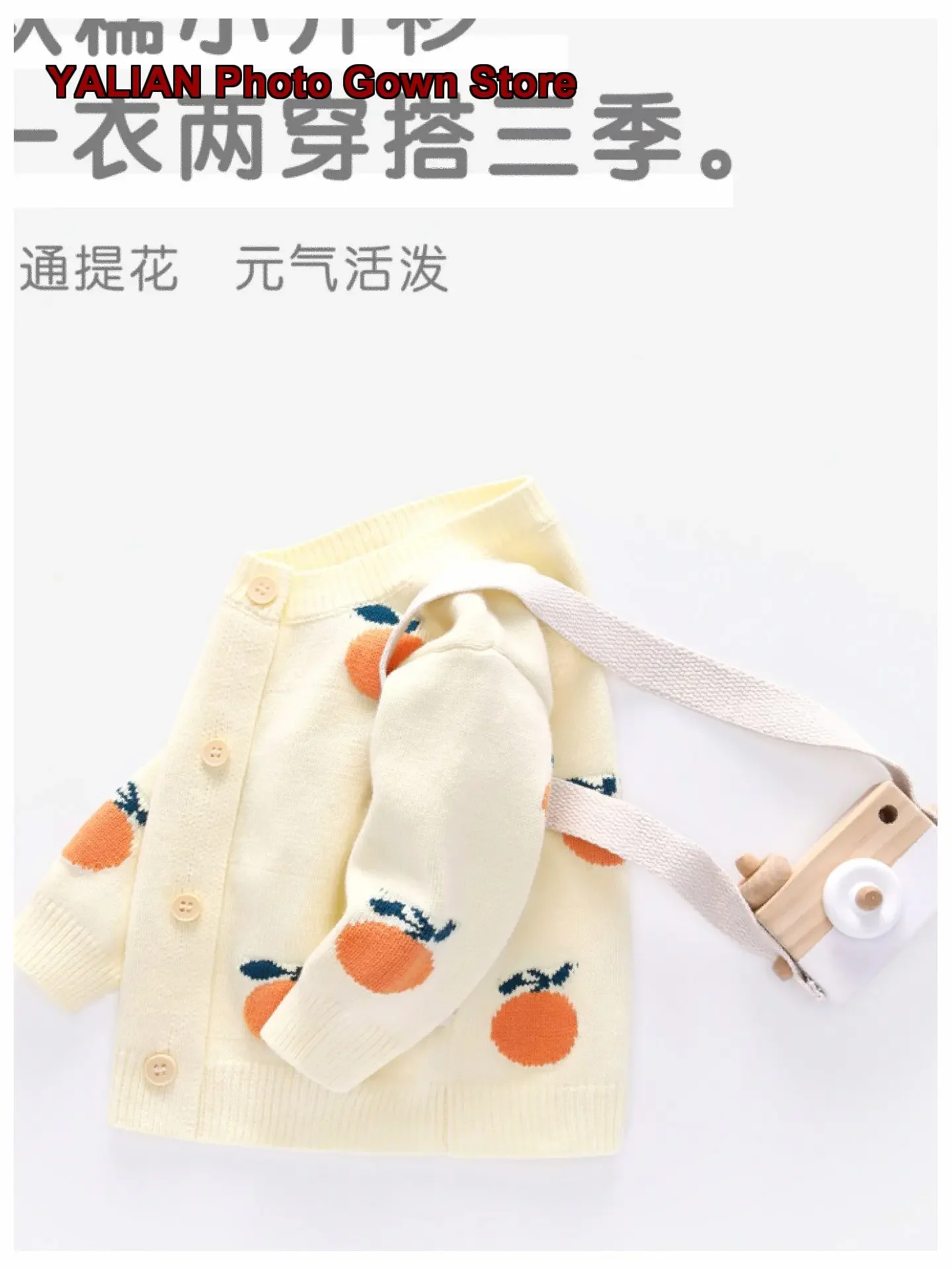 Baby Girl Autumn Knit Cardigan Infant Round Neck Long Sleeves Button Front Newborn Girls