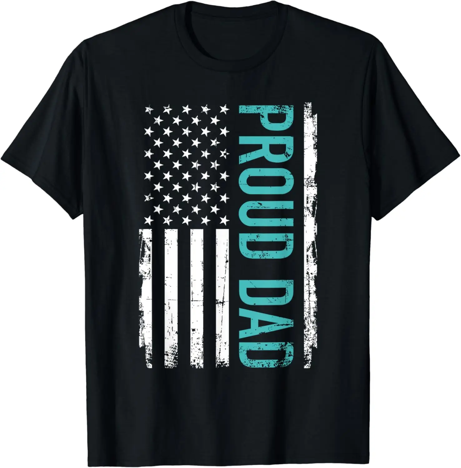 

Proud dad US american flag gift for father's day T-Shirt