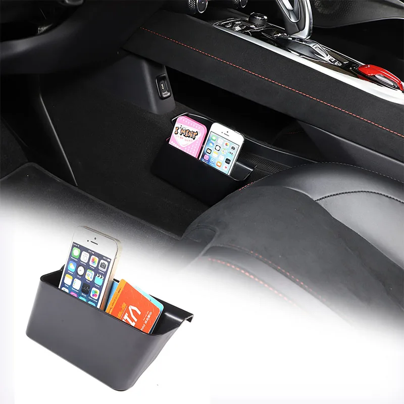 ABS Black For Lotus EMIRA 2021-2023 Center Console Side Storage Box Multi Function Mobile Phone Tray Car Accessories