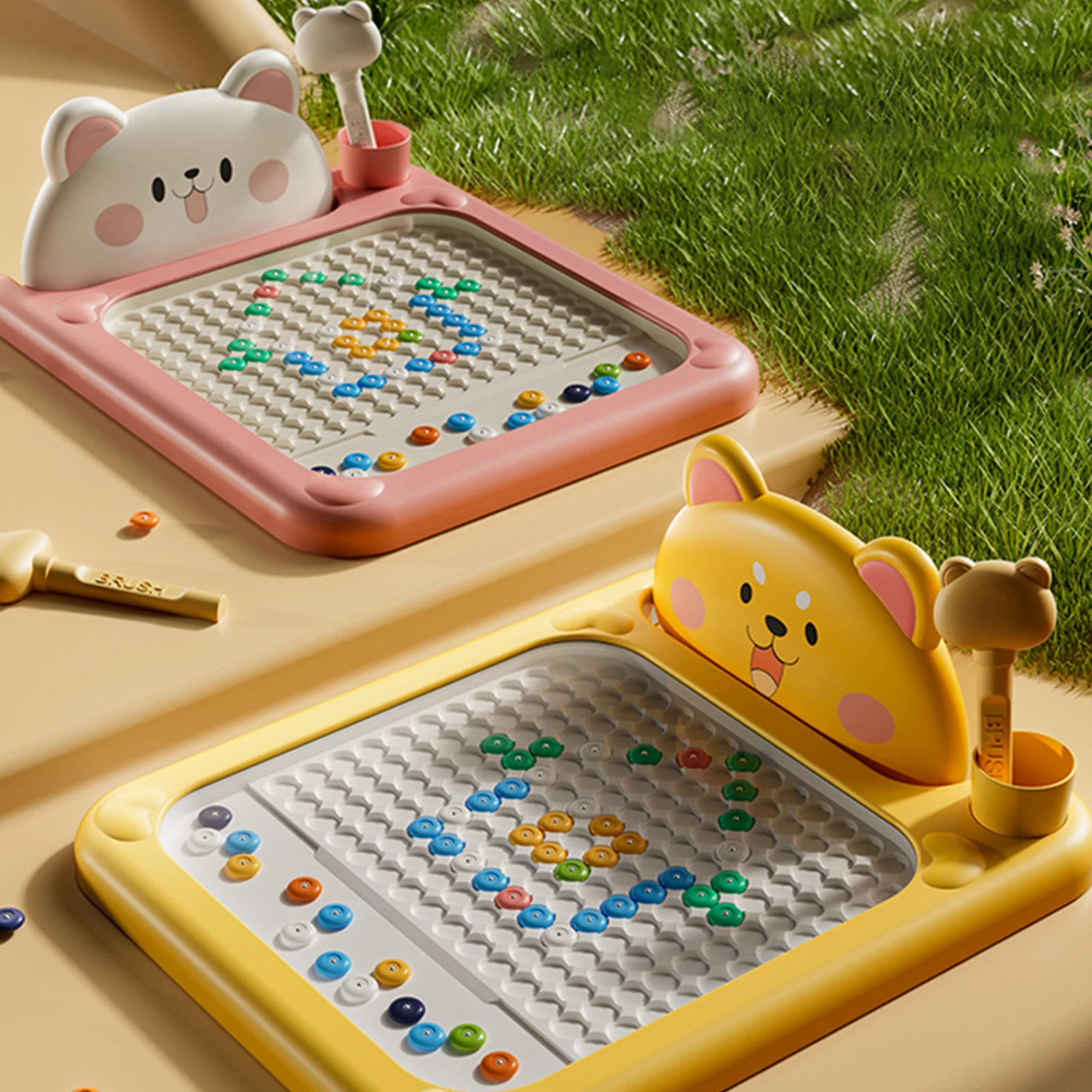 Cartoon Magnetic Drawing Board Reusable Creative Drawing Board Large Magnetic Graffiti Board for Early Education Puzzle Toy