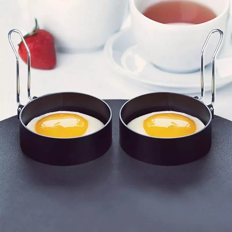 Fried Egg Pancake Ring Omelette Fried Round Shaper Eggs Mould For Cooking Frying Pan Kitchen Tools Baking Accessories