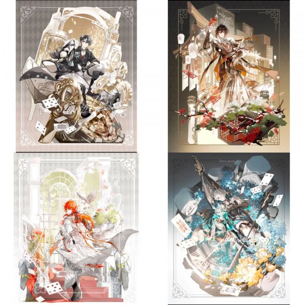 Genshin Impact Morax Acrylic Standing plaque Desktop ornament decoration Game peripherals Children assembled toys Holiday gifts