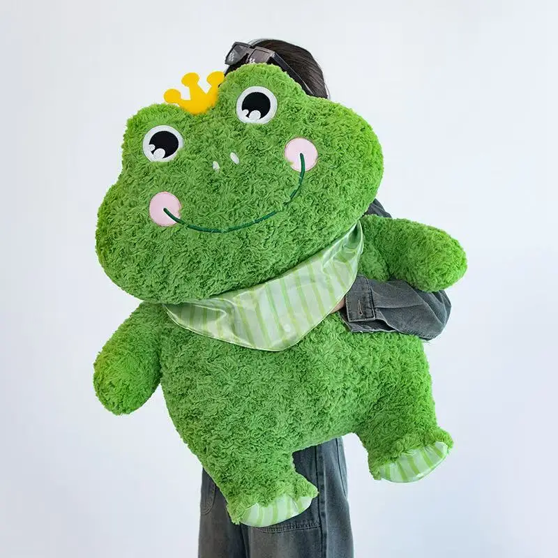 Soft Frog Crossbody Bag Plush Toy 32cm40cm Option Cute Anime Stuffed Animal Ideal Christmas Thanksgiving Gift