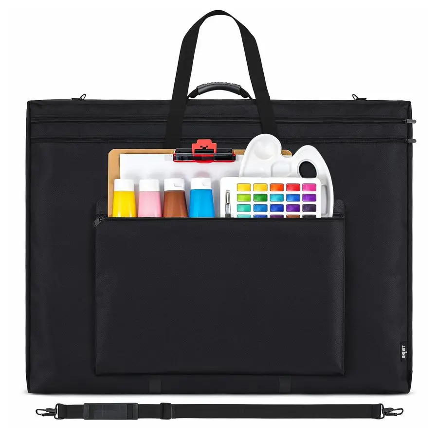 

32x42 Art Portfolio Tote Bag Large Carrying Storage Case with Handle amp Adjustable Shoulder Strap, Portfolio Folder for Artwork