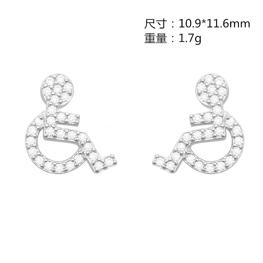 Hip hop Jewelry Mossanite Luxury 925 Silver Screw Back Earrings VVS Moissanite Stud Earrings