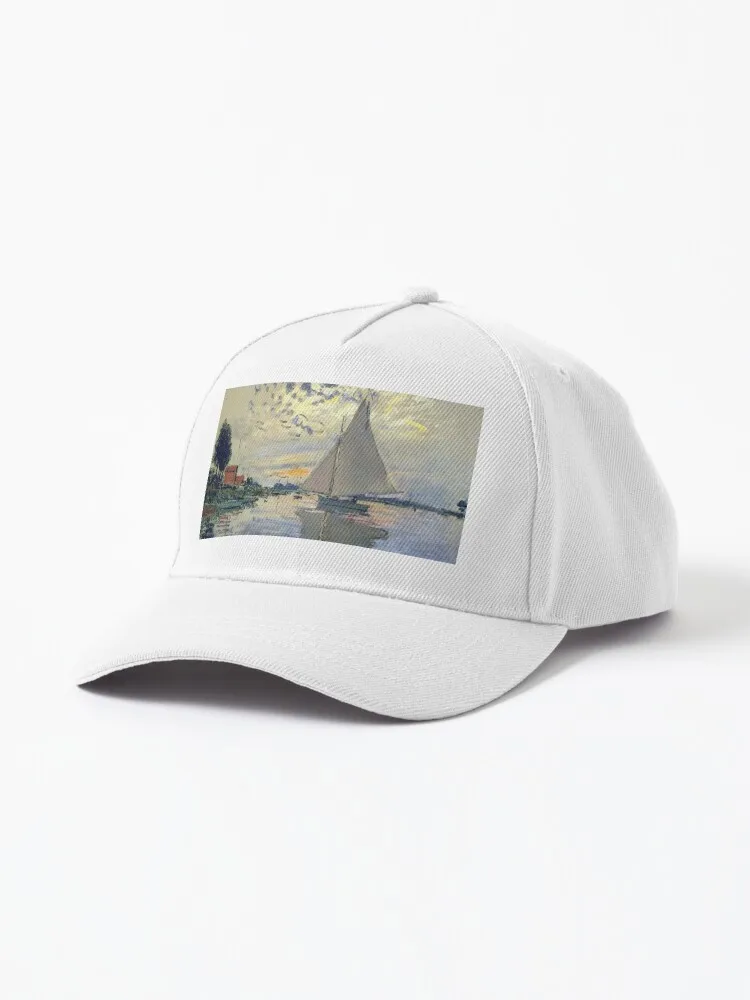 Claude Monet's Sailboat At Le Petit Gennevilliers Cap For Women Men Hip Hop Cap Street Baseball Hat New Fashion Hat