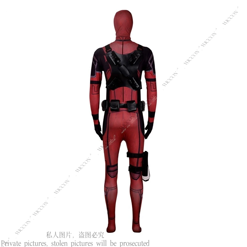 Disfraz de Halloween, ropa roja para juego de rol, disfraz de Cosplay muerto, mono para mujer y hombre, disfraz de piscina, traje de Carnaval de Halloween para fiesta