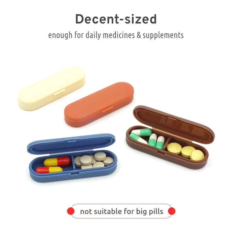 

1 шт. магнитный органайзер для таблеток, небольшой портативный футляр для витаминов для таблеток, дорожный карманный ящик для таблеток для фитнеса, прикрепляется к беговой дорожке-холодильнику