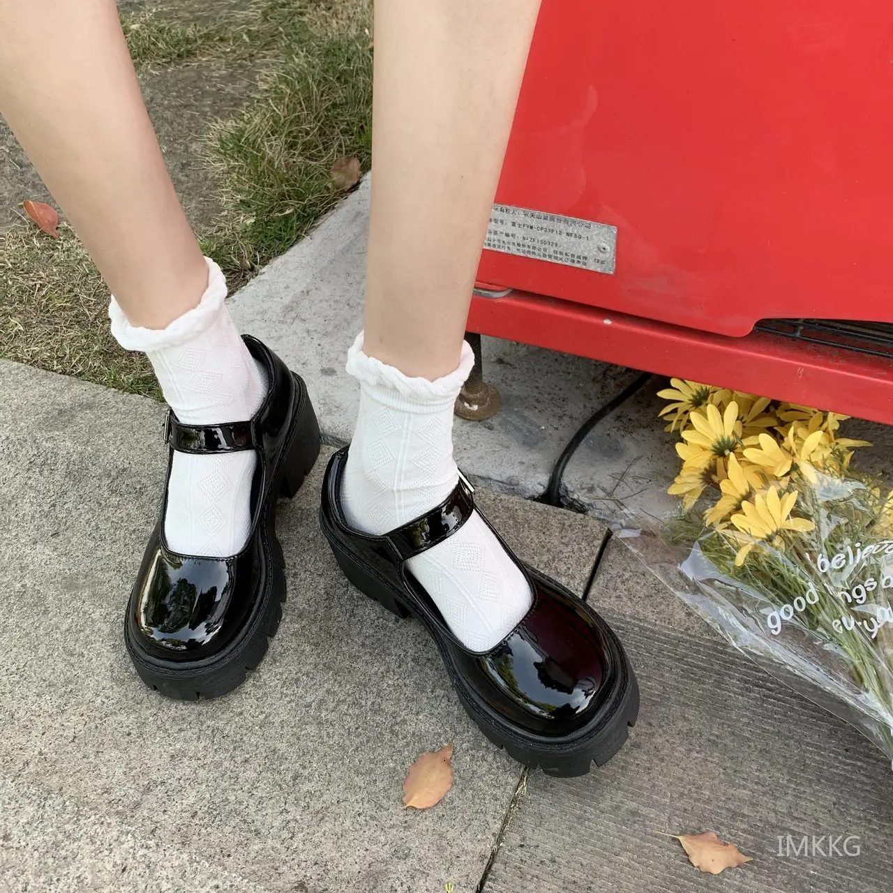 2021 frauen Mary Jane Schuhe Frau Vintage Mädchen Hohe Ferse Plattform Lolita Schuhe Japanischen Stil College Student Schuhe Große Größe 43