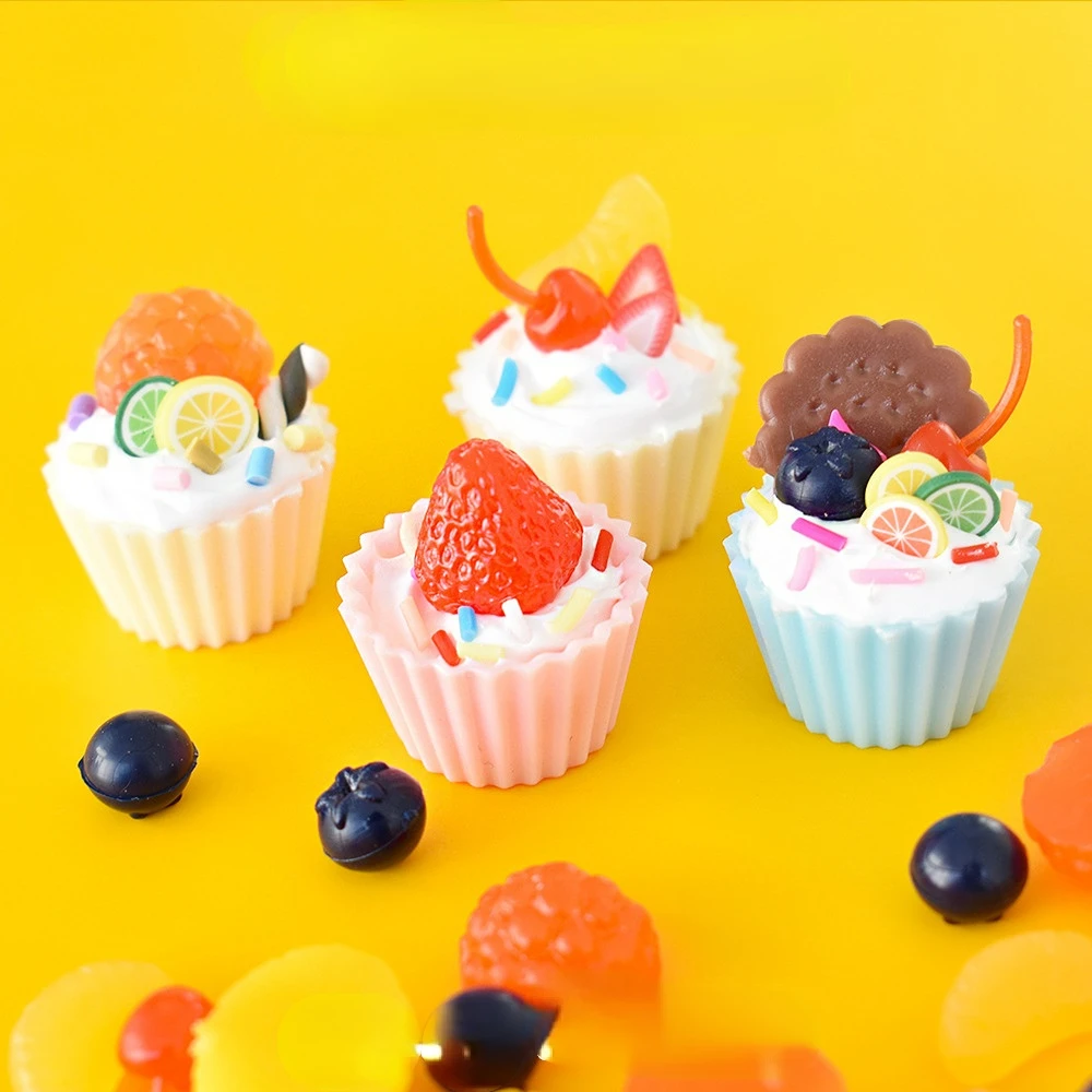 10pcs Mini Diy Kawaii Resin Paper Cup Flatback Scrapbooking Material Embellishments Mini Figurine Crafts Accessories Miniature