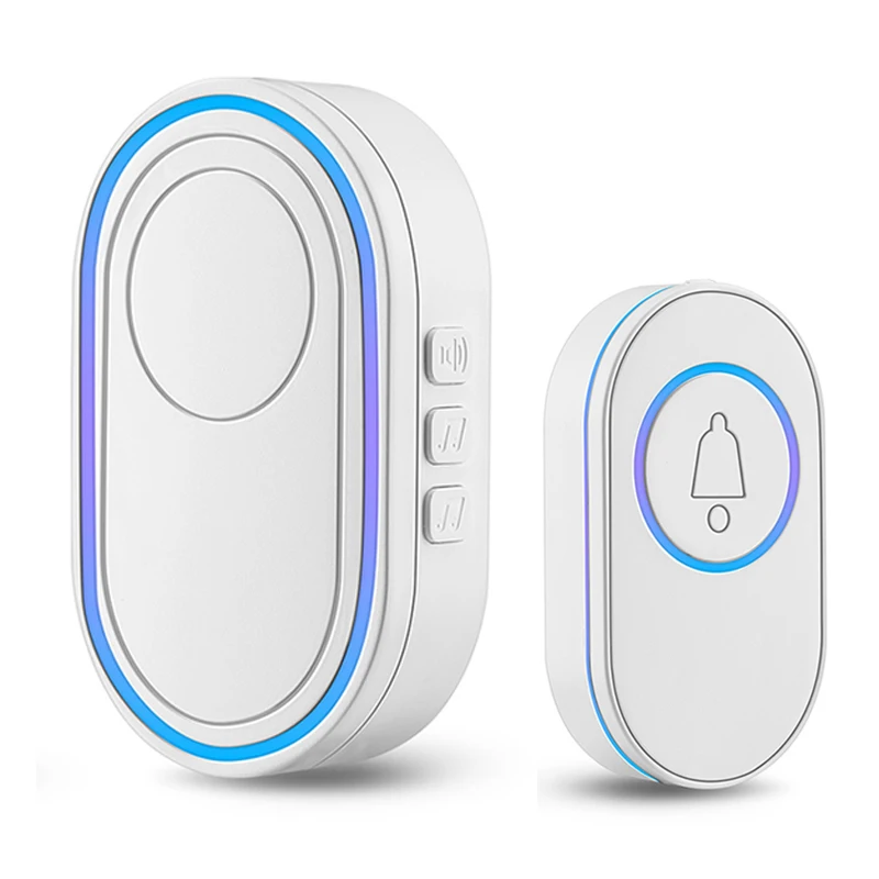 

Welcome Doorbell Intelligent Wireless Doorbell Waterproof Remote EU UK US Plug smart Door Bell Chime