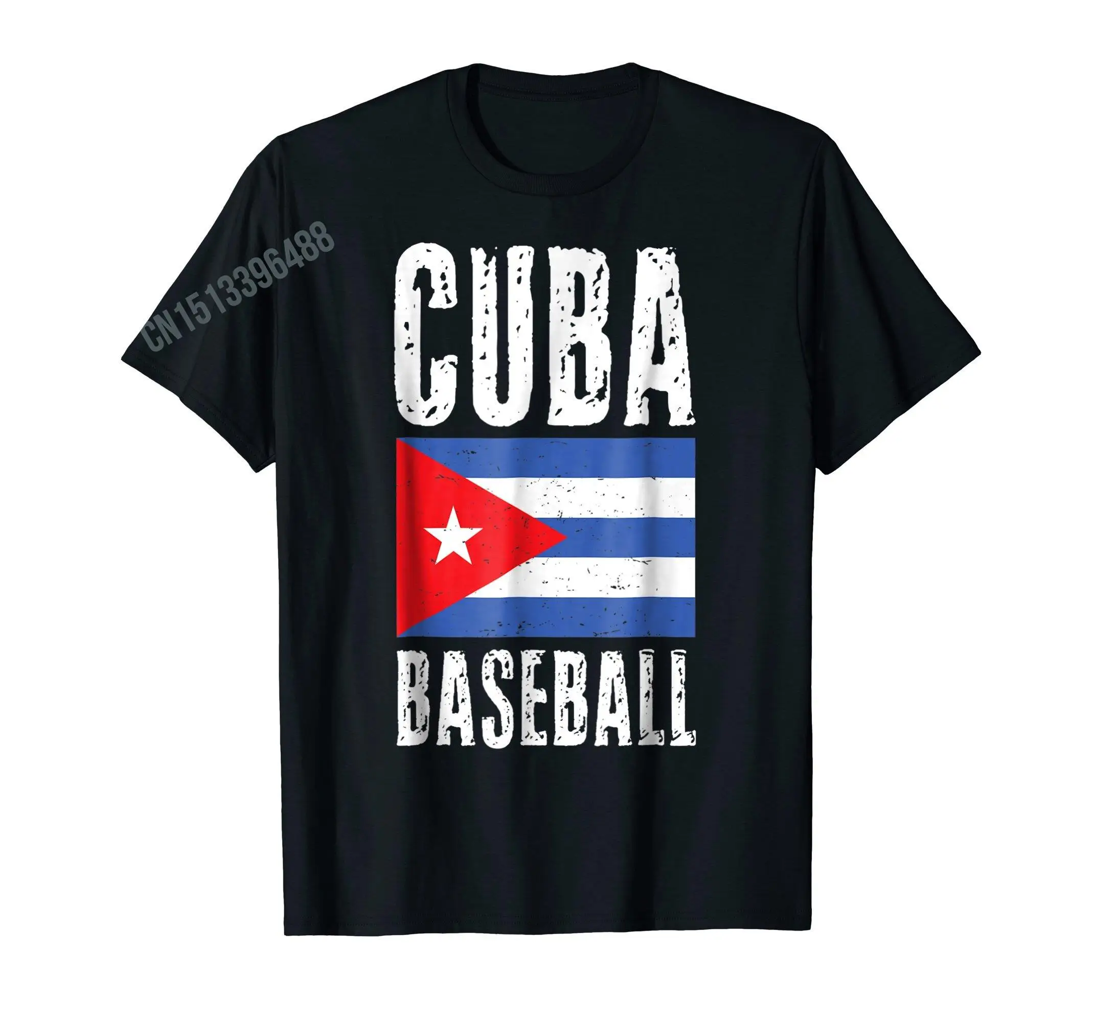 Retro Cuba Baseball Men Women T-Shirt Remera Beisbol Cuban T Shirt Hip Hop Tops Cotton Tees