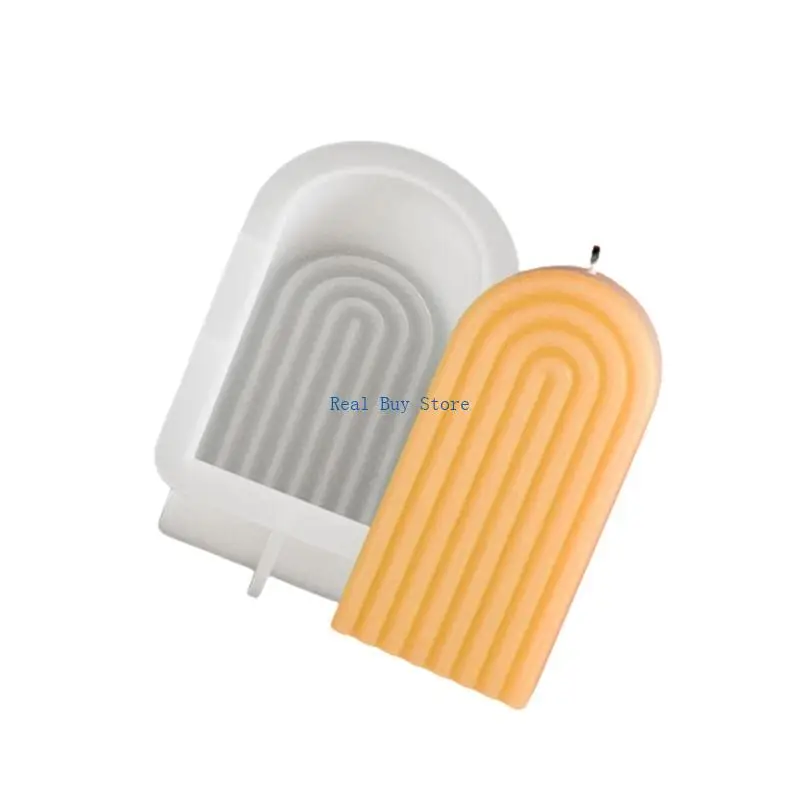 

U13D Artistic Creations Silicone Mold Innovative Striped Arch Pattern Silicone Mold For Handmade Plaster Crafts