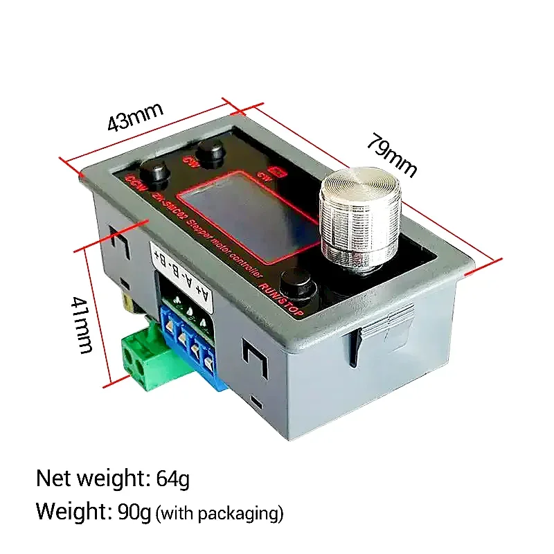 ZK-SMC02 Drive integrated 42 57 stepper motor forward and reverse control driver angle pulse speed PLC serial port communication