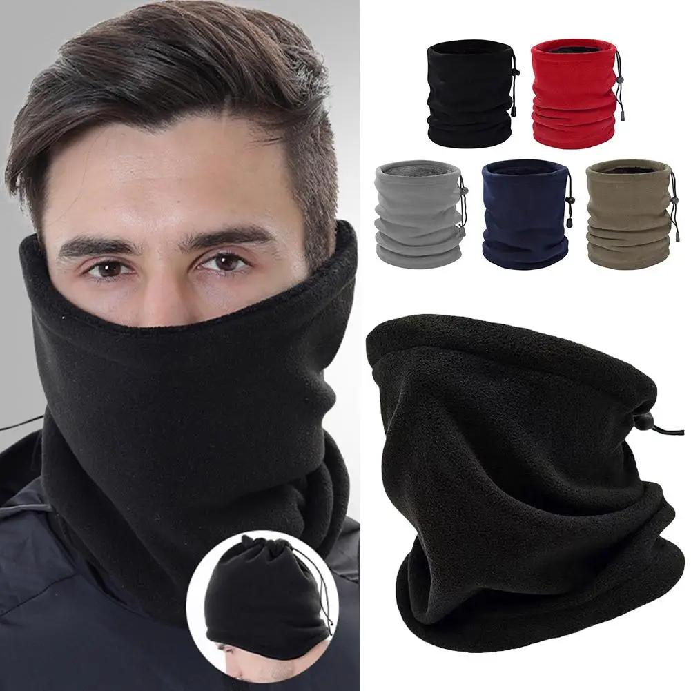 Winter Warm Neck Thickened Lightweight Breathable Windproof Dustpoof Face Neck Warmer Headband For Outdoor Cyclin E0q3