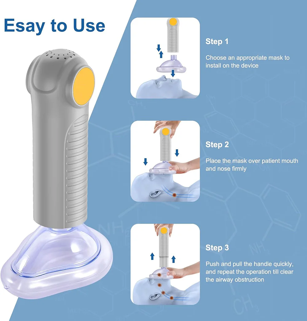 First Aid Device Portable Veterinary Therapeutic Equipment Negative Pressure Aspirator for Choking
