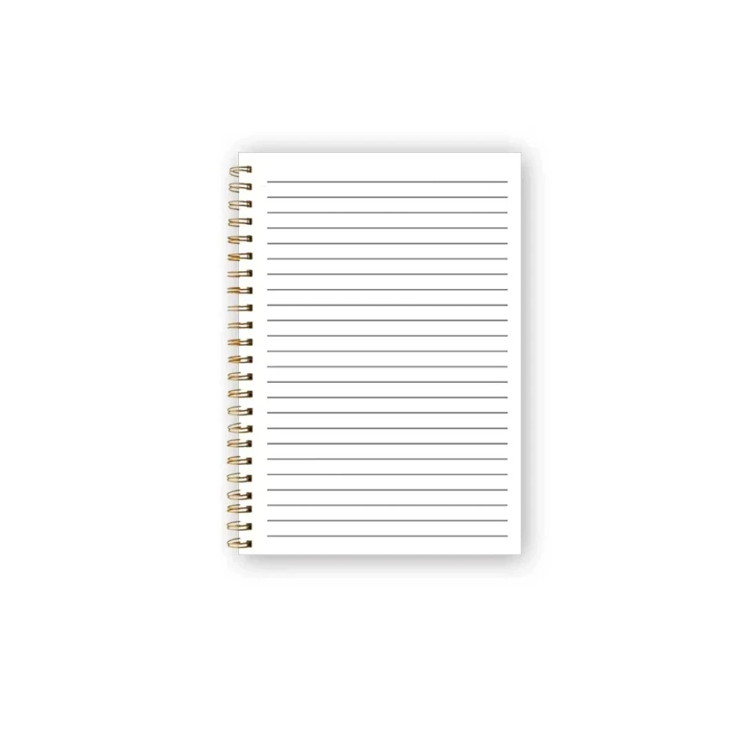 Cute A5 Spiral Coil Notebook Pink Bow Pattern Blank Lined Pages Diary Book Cartoon High Beauty Horizontal Handbook School Office