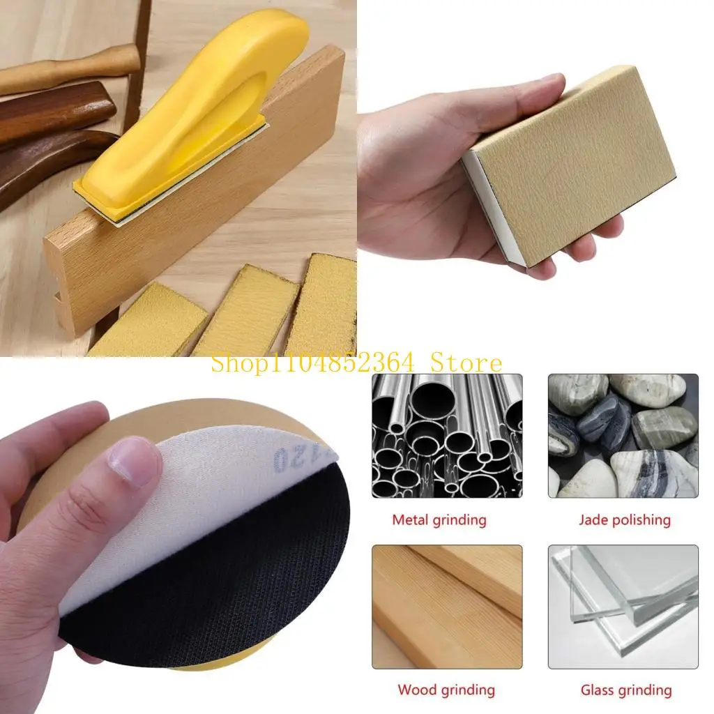 

652F Sanding Block For Woodworking Furniture Restoration-Auto Body Hand Sander-Discs
