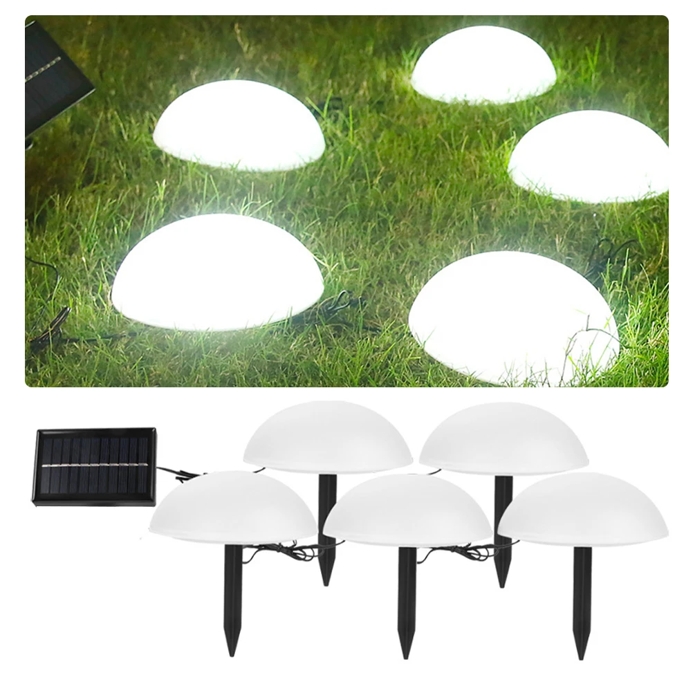 

Hemisphere Ground Light Garden Solar Lights for outside Outdoor Decor Landscape Lawn Lamp