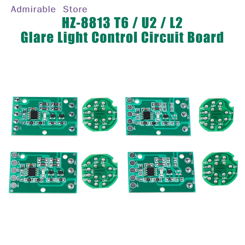 wHZ-8813 /U2/L2 Glare Light Control Circuit Board Flashlight Driver Board 3 Function 5 Function Gear Electric Plate